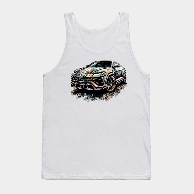 Lamborghini Urus Tank Top by Vehicles-Art